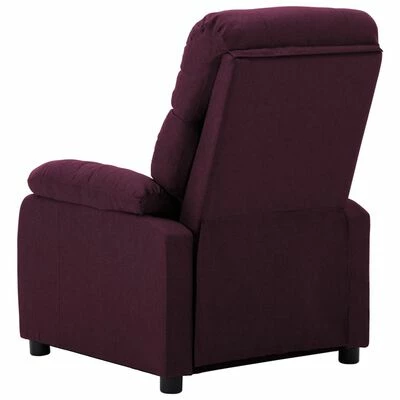 VidaXL Fauteuil inclinable Violet Tissu 6 VidaXL Fauteuil inclinable Violet Tissu – Image 4