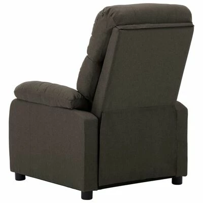 VidaXL Fauteuil inclinable Taupe Tissu 6 VidaXL Fauteuil inclinable Taupe Tissu – Image 4