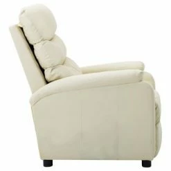 VidaXL Fauteuil inclinable Crème Similicuir -Fauteuils Soldes image 4 289683