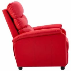 VidaXL Fauteuil inclinable Rouge Similicuir -Fauteuils Soldes image 4 289687