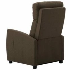 VidaXL Fauteuil inclinable Marron Tissu -Fauteuils Soldes image 4 289700