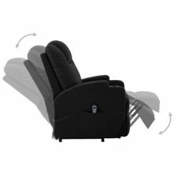 VidaXL Fauteuil inclinable Noir Similicuir 11 VidaXL Fauteuil inclinable Noir Similicuir -Fauteuils Soldes image 4 289750