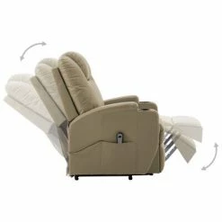 VidaXL Fauteuil inclinable Cappuccino Similicuir -Fauteuils Soldes image 4 289756
