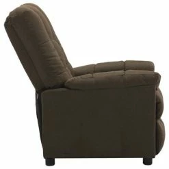 VidaXL Fauteuil inclinable Marron Tissu -Fauteuils Soldes image 4 289800