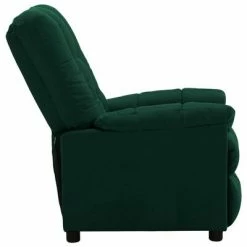 VidaXL Fauteuil inclinable Vert foncé Tissu 11 VidaXL Fauteuil inclinable Vert foncé Tissu -Fauteuils Soldes image 4 289802