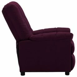 VidaXL Fauteuil inclinable Violet Tissu -Fauteuils Soldes image 4 289803
