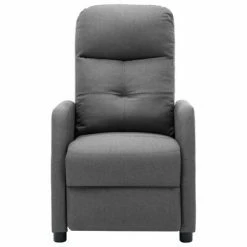 VidaXL Fauteuil inclinable Gris clair Tissu -Fauteuils Soldes image 4 289816