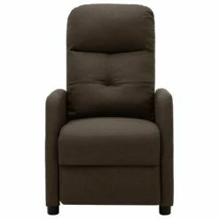 VidaXL Fauteuil inclinable Marron Tissu -Fauteuils Soldes image 4 289820