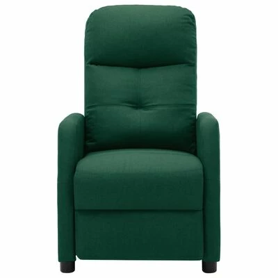VidaXL Fauteuil inclinable Vert foncé Tissu 6 VidaXL Fauteuil inclinable Vert foncé Tissu – Image 4