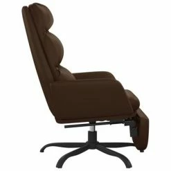 VidaXL Chaise de relaxation avec repose-pied Marron Similicuir -Fauteuils Soldes image 4 3097544