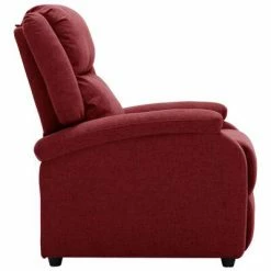 VidaXL Fauteuil inclinable électrique Bordeaux Tissu -Fauteuils Soldes image 4 3098356