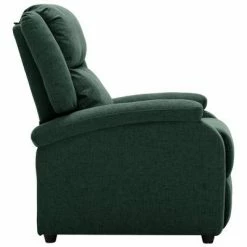 VidaXL Fauteuil inclinable électrique Vert foncé Tissu -Fauteuils Soldes image 4 3098358