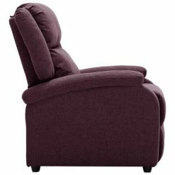 VidaXL Fauteuil inclinable électrique Violet Tissu -Fauteuils Soldes image 4 3098359