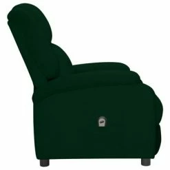 VidaXL Fauteuil inclinable électrique Vert foncé Velours -Fauteuils Soldes image 4 3098395