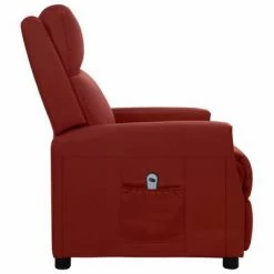 VidaXL Fauteuil inclinable électrique Rouge bordeaux Similicuir -Fauteuils Soldes image 4 3098484