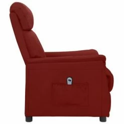 VidaXL Fauteuil inclinable électrique Rouge bordeaux Similicuir -Fauteuils Soldes image 4 3098498