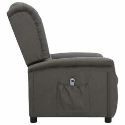 VidaXL Fauteuil inclinable électrique Gris foncé Tissu -Fauteuils Soldes image 4 3098507