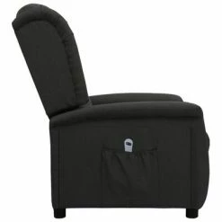 VidaXL Fauteuil inclinable électrique Noir Tissu -Fauteuils Soldes image 4 3098508