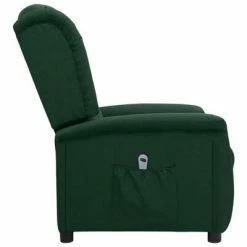 VidaXL Fauteuil inclinable électrique Vert foncé Tissu -Fauteuils Soldes image 4 3098512