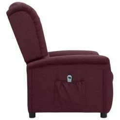 VidaXL Fauteuil inclinable électrique Violet Tissu -Fauteuils Soldes image 4 3098513
