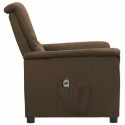 VidaXL Fauteuil inclinable électrique Marron Tissu -Fauteuils Soldes image 4 3098548