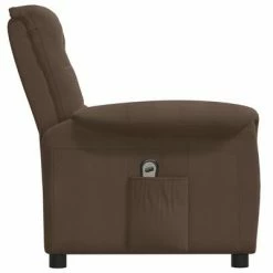 VidaXL Fauteuil inclinable électrique Marron Tissu microfibre -Fauteuils Soldes image 4 3098582
