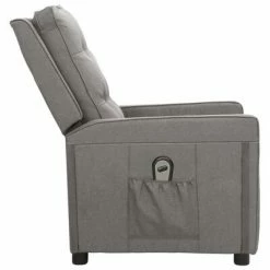 VidaXL Fauteuil inclinable électrique Gris clair Tissu -Fauteuils Soldes image 4 3098610