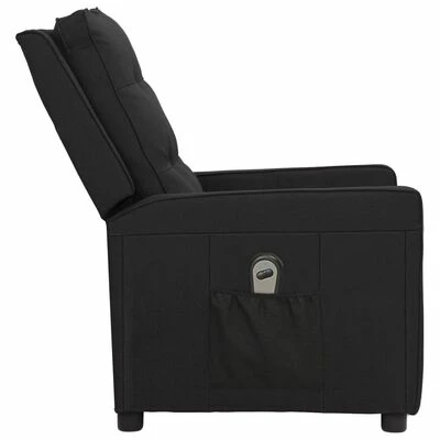 VidaXL Fauteuil inclinable électrique Noir Tissu 6 VidaXL Fauteuil inclinable électrique Noir Tissu – Image 4