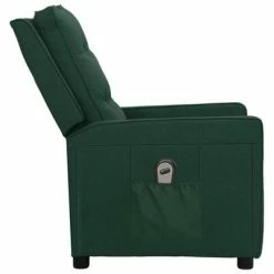 VidaXL Fauteuil inclinable électrique Vert foncé Tissu -Fauteuils Soldes image 4 3098616