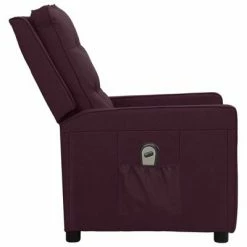 VidaXL Fauteuil inclinable électrique Violet Tissu 11 VidaXL Fauteuil inclinable électrique Violet Tissu -Fauteuils Soldes image 4 3098617