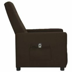 VidaXL Fauteuil inclinable électrique Marron foncé Tissu -Fauteuils Soldes image 4 3098643