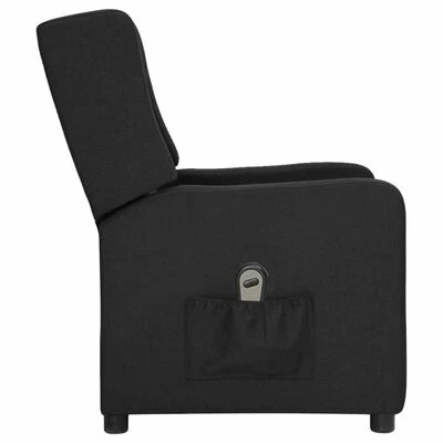 VidaXL Fauteuil inclinable électrique Noir Tissu 6 VidaXL Fauteuil inclinable électrique Noir Tissu – Image 4