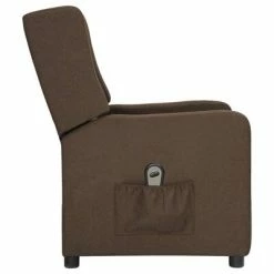 VidaXL Fauteuil inclinable électrique Marron Tissu -Fauteuils Soldes image 4 3098725