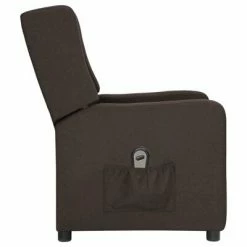 VidaXL Fauteuil inclinable électrique Marron foncé Tissu -Fauteuils Soldes image 4 3098726