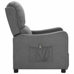 VidaXL Fauteuil inclinable électrique Gris clair Tissu 11 VidaXL Fauteuil inclinable électrique Gris clair Tissu -Fauteuils Soldes image 4 3098745