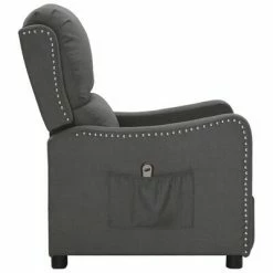 VidaXL Fauteuil inclinable électrique Gris foncé Tissu 11 VidaXL Fauteuil inclinable électrique Gris foncé Tissu -Fauteuils Soldes image 4 3098746