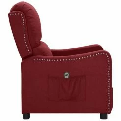 VidaXL Fauteuil inclinable électrique Rouge bordeaux Tissu 11 VidaXL Fauteuil inclinable électrique Rouge bordeaux Tissu -Fauteuils Soldes image 4 3098748