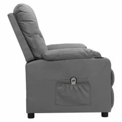 VidaXL Fauteuil inclinable électrique Gris Similicuir -Fauteuils Soldes image 4 3098867