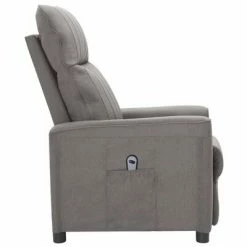 VidaXL Fauteuil inclinable électrique Gris clair Tissu 11 VidaXL Fauteuil inclinable électrique Gris clair Tissu -Fauteuils Soldes image 4 3098877