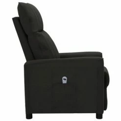 VidaXL Fauteuil inclinable électrique Noir Tissu -Fauteuils Soldes image 4 3098879