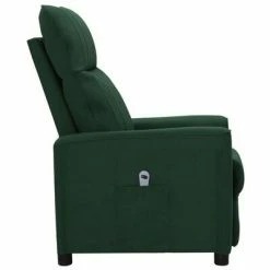 VidaXL Fauteuil inclinable électrique Vert foncé Tissu -Fauteuils Soldes image 4 3098883