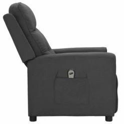 VidaXL Fauteuil inclinable électrique Gris foncé Tissu -Fauteuils Soldes image 4 3098902
