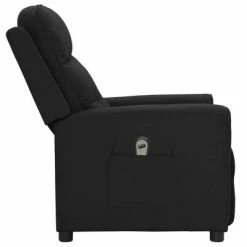 VidaXL Fauteuil inclinable électrique Noir Tissu -Fauteuils Soldes image 4 3098903