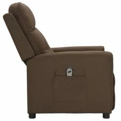 VidaXL Fauteuil inclinable électrique Marron Tissu -Fauteuils Soldes image 4 3098905