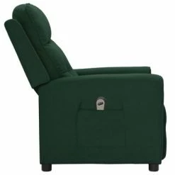 VidaXL Fauteuil inclinable électrique Vert foncé Tissu -Fauteuils Soldes image 4 3098907