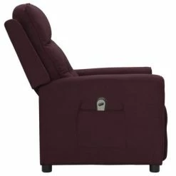 VidaXL Fauteuil inclinable électrique Violet Tissu 11 VidaXL Fauteuil inclinable électrique Violet Tissu -Fauteuils Soldes image 4 3098908