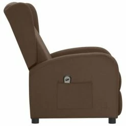VidaXL Fauteuil inclinable électrique Marron Tissu -Fauteuils Soldes image 4 3098929