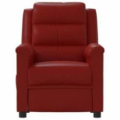 VidaXL Fauteuil inclinable électrique Rouge bordeaux Similicuir -Fauteuils Soldes image 4 3098991