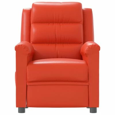VidaXL Fauteuil inclinable électrique Rouge Similicuir 6 VidaXL Fauteuil inclinable électrique Rouge Similicuir – Image 4