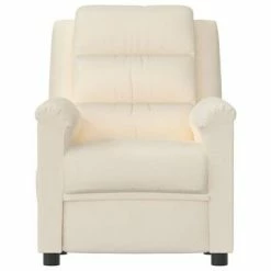VidaXL Fauteuil inclinable électrique Crème Velours 11 VidaXL Fauteuil inclinable électrique Crème Velours -Fauteuils Soldes image 4 3099010